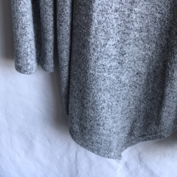 Apt. 9 soft asymmetrical gray heather sweater, size L - Picture 6 of 10
